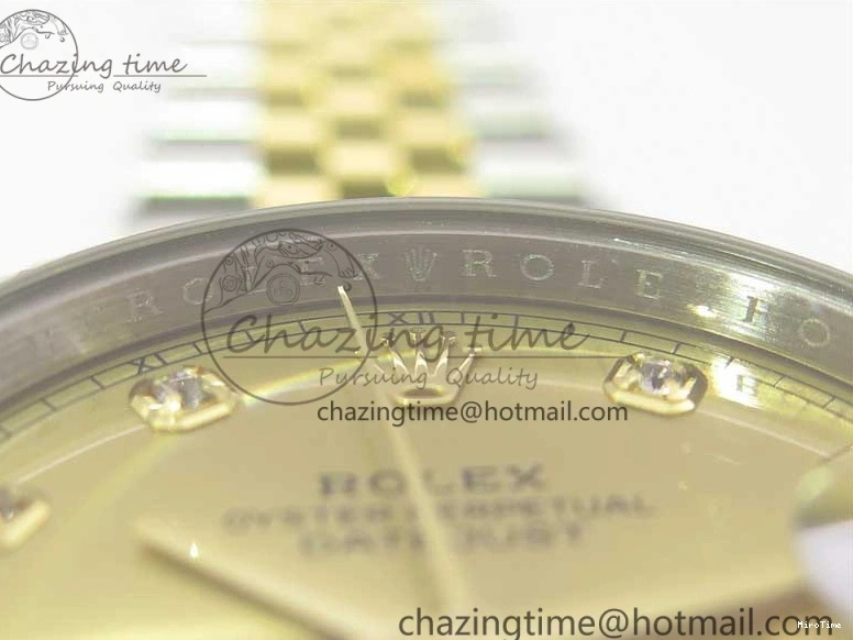 MiroTime 0517 DateJust 41 126333 SS YG ARF 1:1 Best Edition 904L Steel YG Diamonds Dial on Jubilee Bracelet A Packable 3221